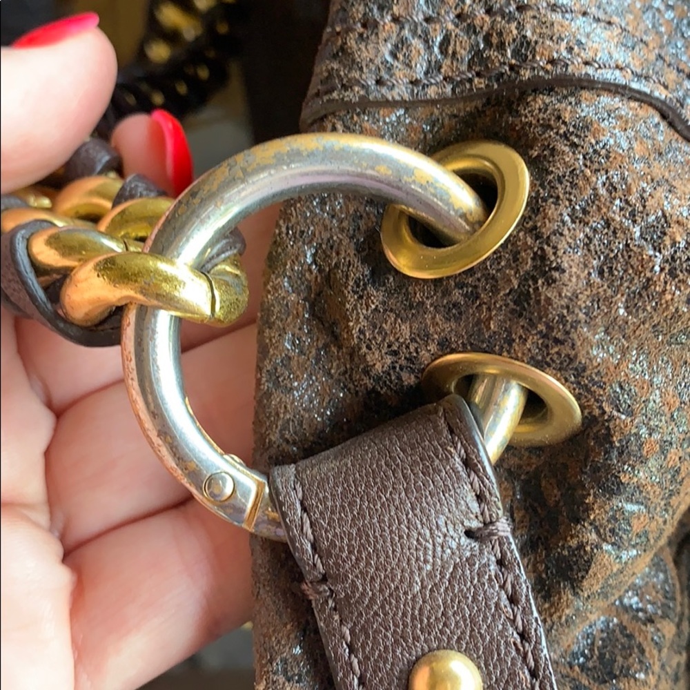 Michael Kors Brown python handbag - Picture 7 of 7